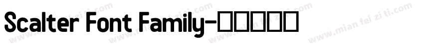 Scalter Font Family字体转换